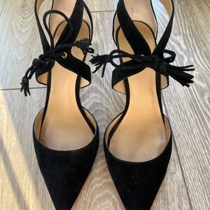Ann Taylor heels, tassel ties